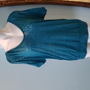 TORRID Cold Shoulder Top with Animal Print Burnout